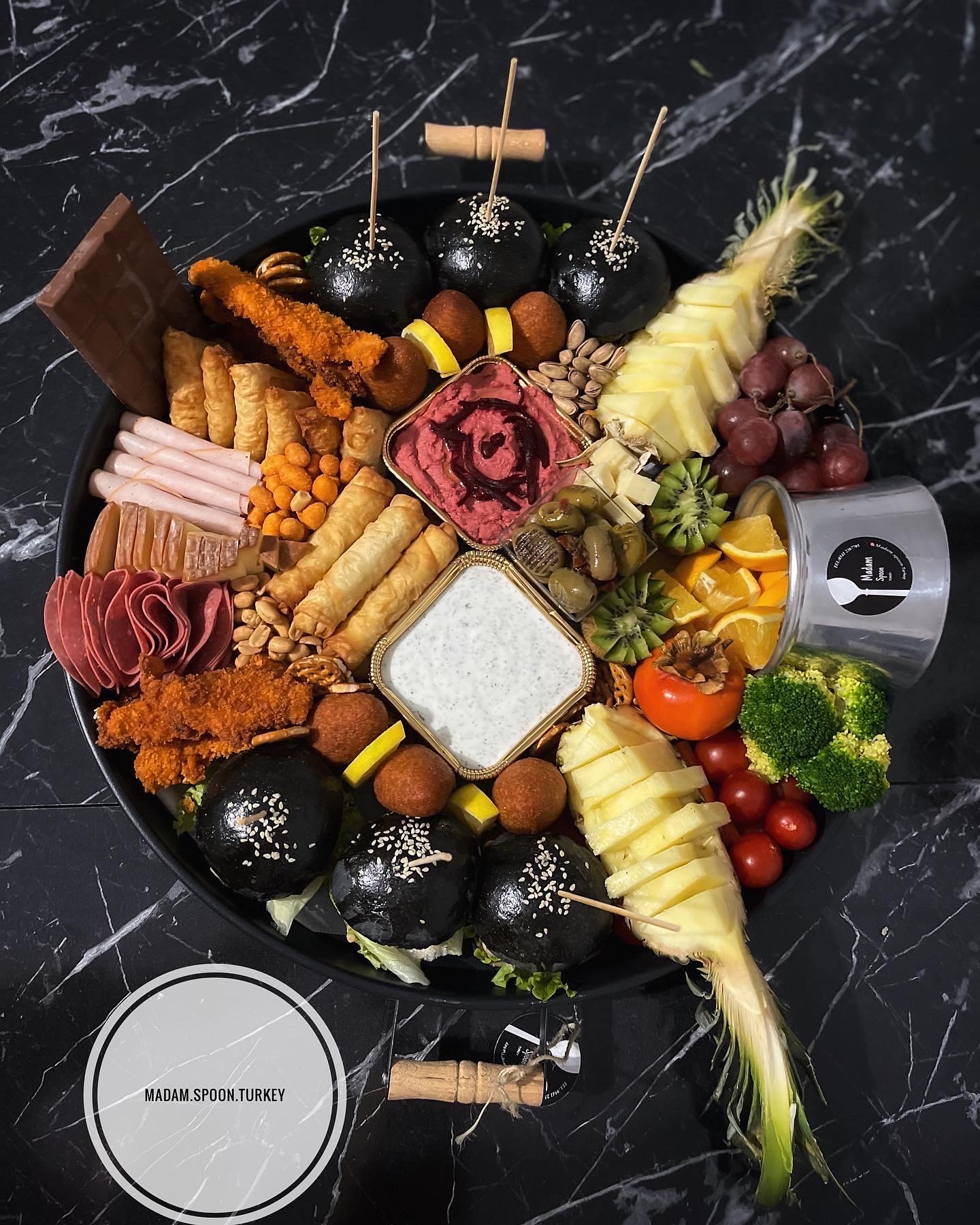 52 cm 6 kişilik miks tepsisi