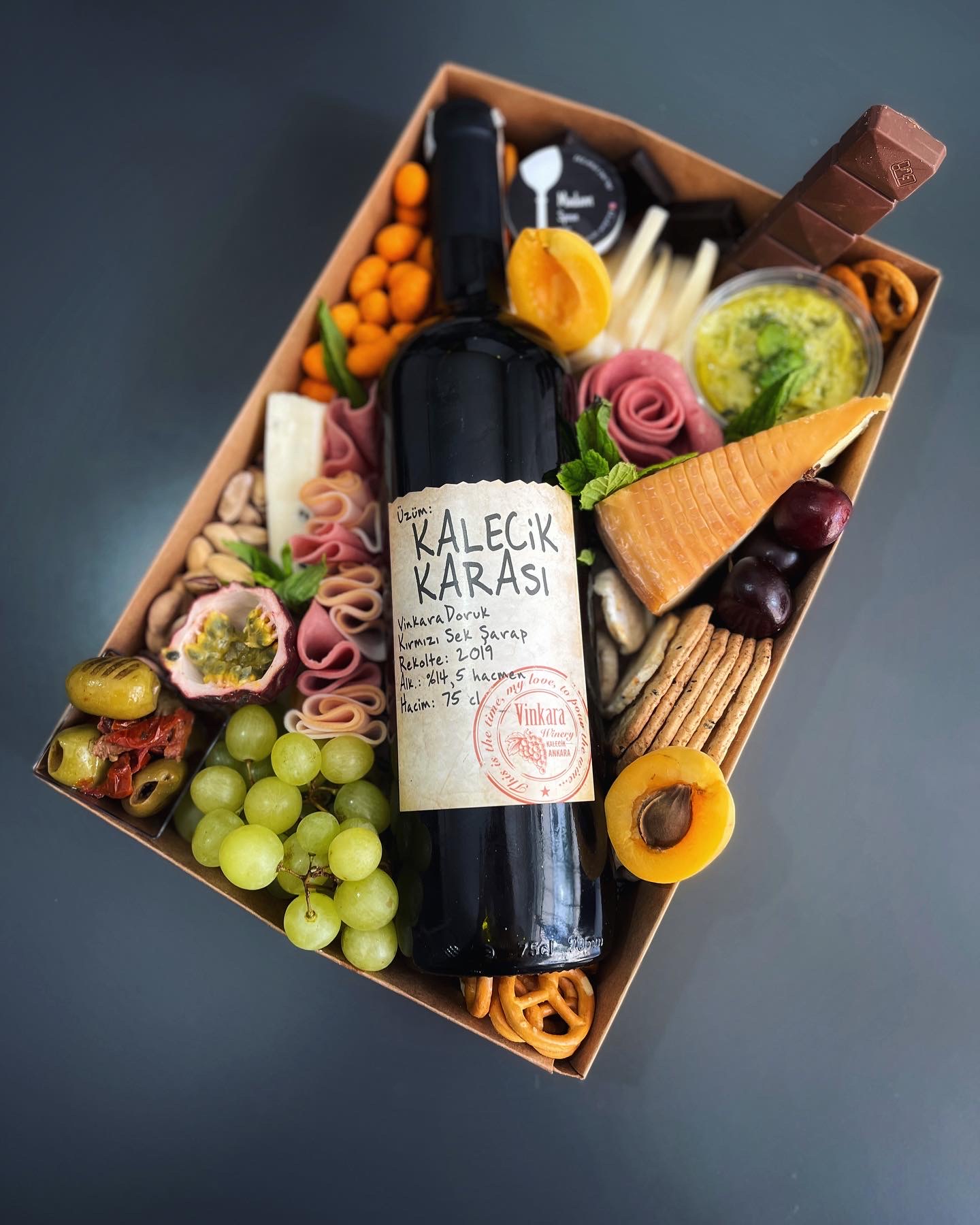 30*20cm alkollü tadım kutu