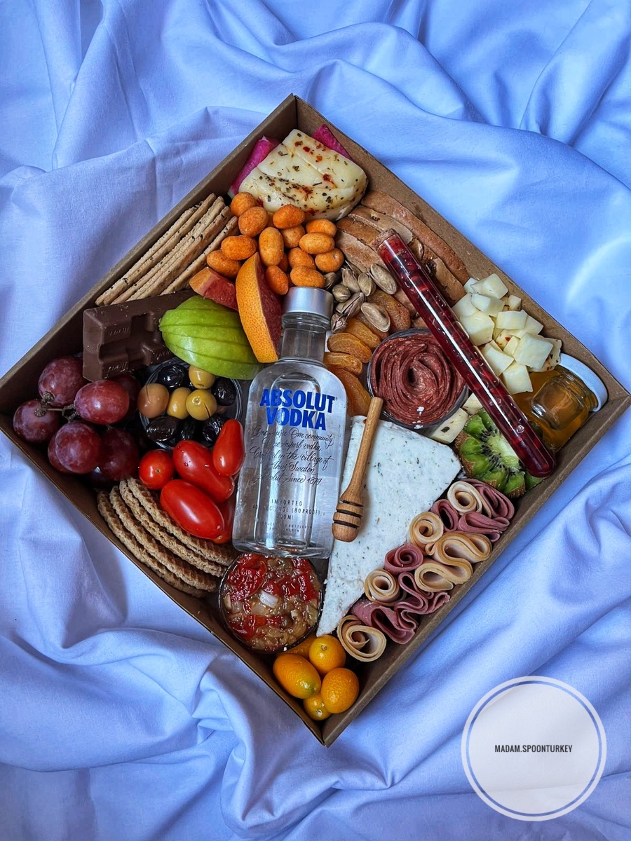 25*25 cm alkollü tadım kutu