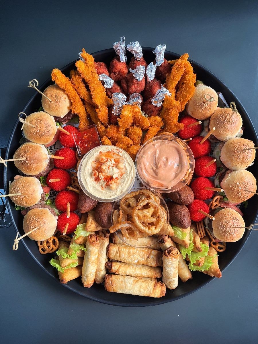 52 cm vejetaryen fastfood tepsisi