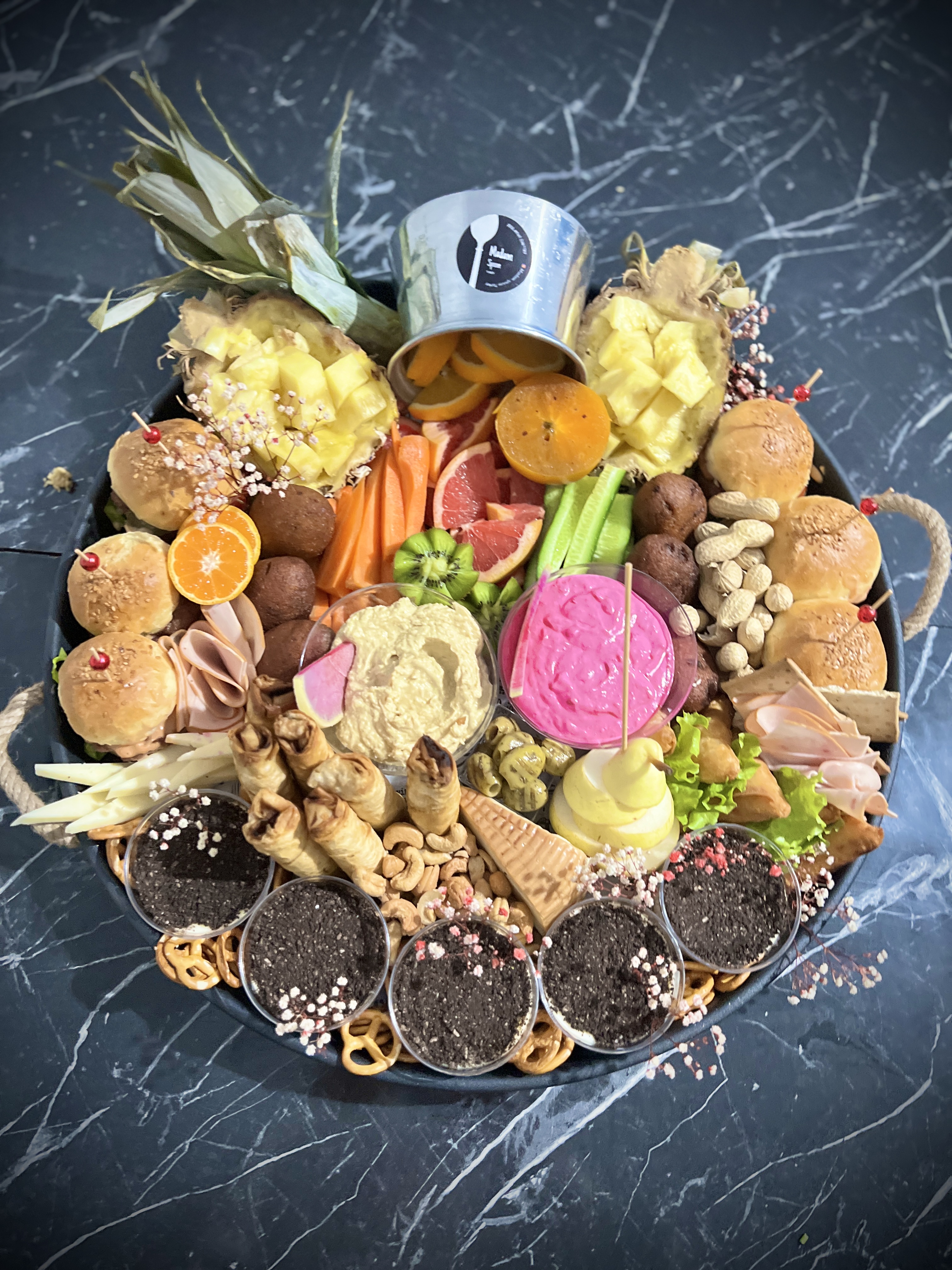 52 cm 6 kişilik miks tepsi