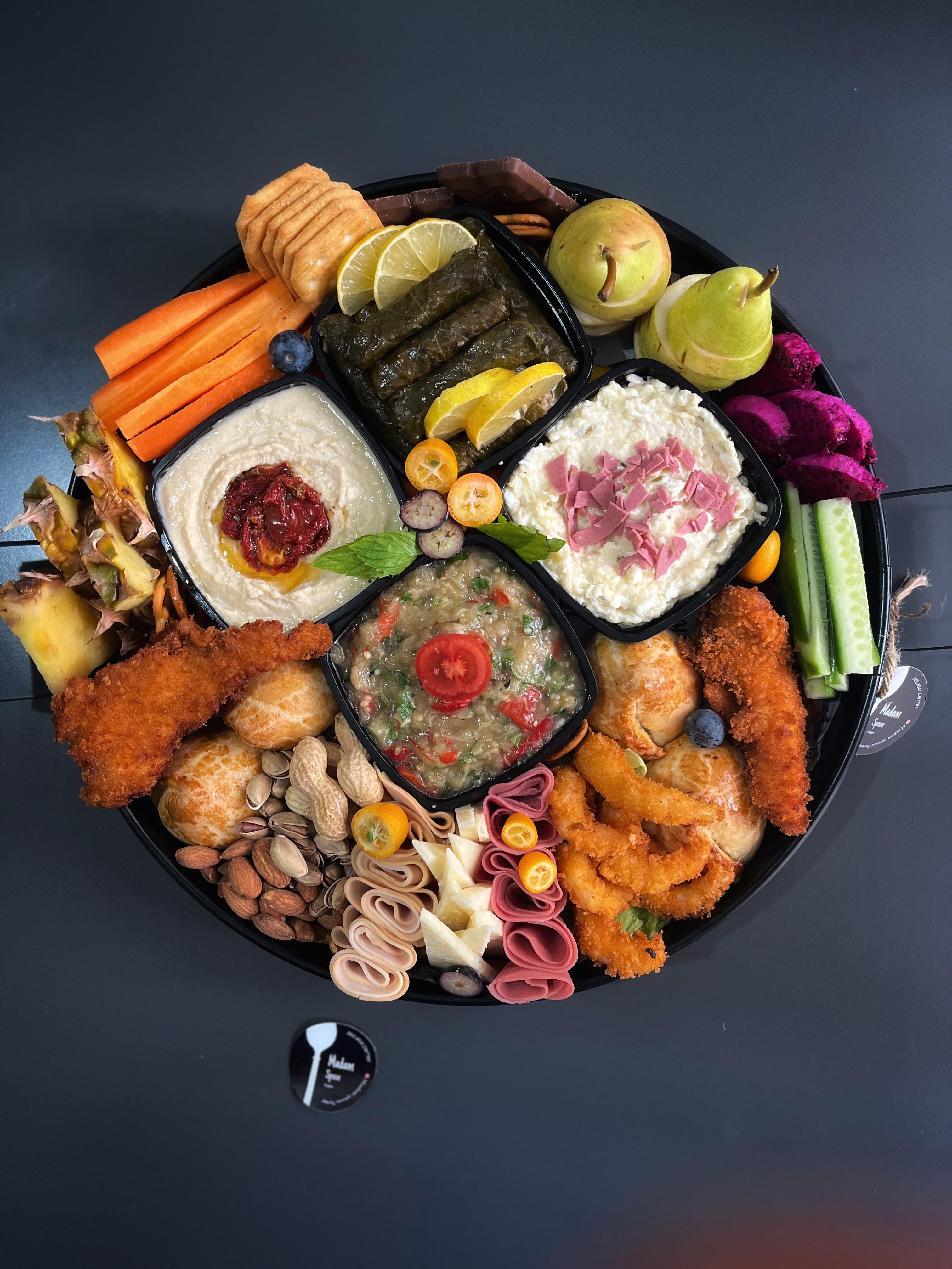 4-5 kişilik meze tepsisi